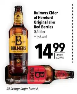 Citti Bulmers Cider of Hereford Original eller Red Berries tilbud