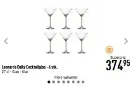 Imerco Leonardo Daily Cocktailglas - 6 stk. tilbud