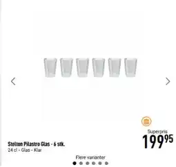 Imerco Stelton Pilastro Glas - 6 stk. tilbud