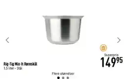 Imerco Rig-Tig Mix-It Røreskål 1,5 liter - Stål tilbud