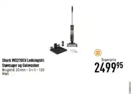Imerco Shark WD210EU Ledningsfri Støvsuger og Gulvvasker Brugstid: 20 min - 3-i-1 - 120 Watt tilbud