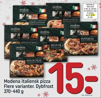 REMA 1000 Modena italiensk pizza tilbud
