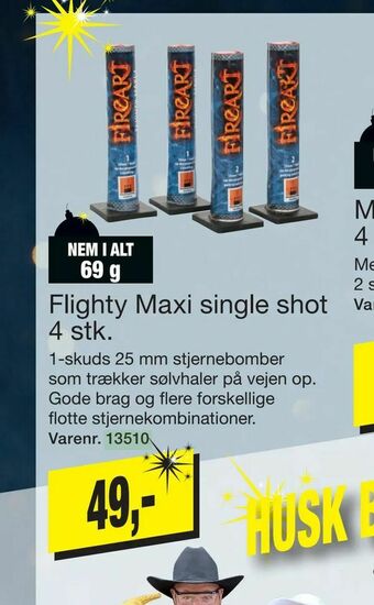 Harald Nyborg Flighty Maxi single shot tilbud