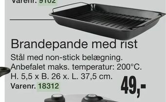 Harald Nyborg Brandepande med rist tilbud