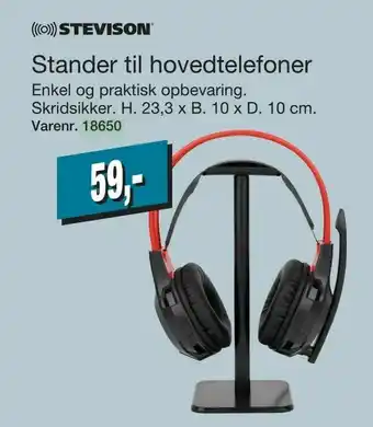 Harald Nyborg Stander til hovedtelefoner tilbud