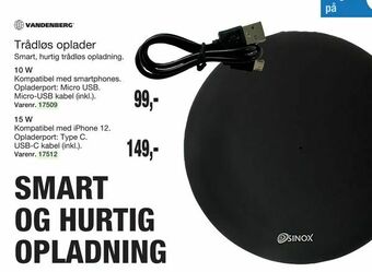 Harald Nyborg Powerbank 10000 mAh med 3 kabler tilbud