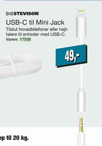 Harald Nyborg USB-C til Mini Jack tilbud
