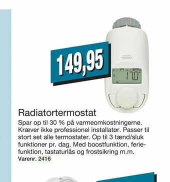 Harald Nyborg Radiatortermostat tilbud