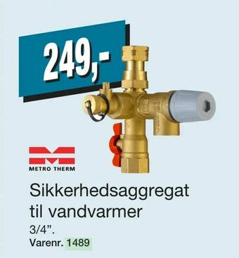 Harald Nyborg Sikkerhedsaggregat til vandvarmer tilbud