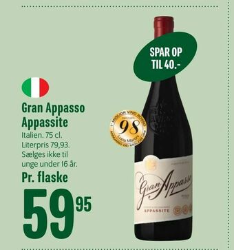 Min Købmand Gran Appasso Appassite tilbud