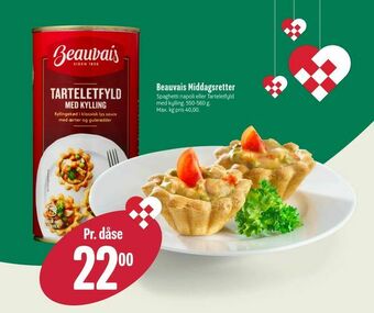 Min Købmand Beauvais Middagsretter tilbud