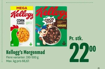 Min Købmand Kellogg's Morgenmad tilbud