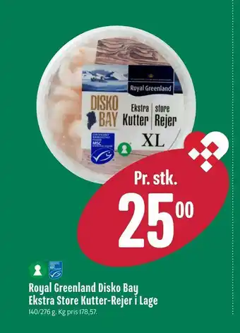Min Købmand Royal Greenland Disko Bay Ekstra Store Kutter-Rejer i Lage tilbud
