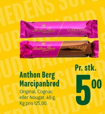 Min Købmand Anthon Berg Marcipanbrød tilbud