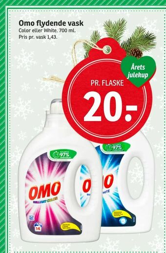 SPAR Omo flydende vask tilbud