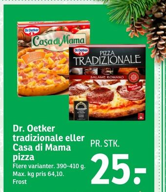 SPAR Dr. Oetker tradizionale eller Casa di Mama pizza tilbud