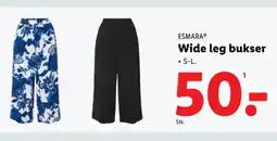 Lidl ESMARA® Wide leg bukser tilbud