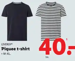 Lidl LIVERGY® Piquee t-shirt tilbud