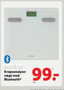 Lidl Kropsanalyse- vægt med Bluetooth tilbud
