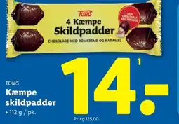 Lidl TOMS Kæmpe skildpadder tilbud