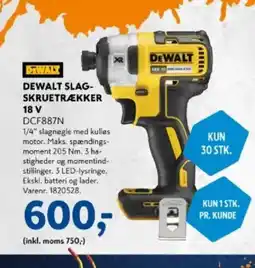 Davidsen DEWALT SLAG- SKRUETRÆKKER tilbud