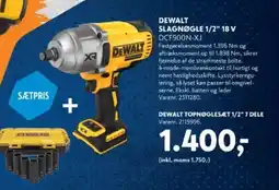 Davidsen DEWALT SLAGNØGLE 1/2" 18 V DCF900N-XJ tilbud