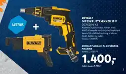 Davidsen DEWALT GIPSSKRUETRÆKKER 18 V tilbud