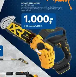 Davidsen DEWALT GRENSAV 18 V tilbud