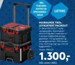 Davidsen MILWAUKEE TROL- LEYKUFFERT PACKOUT tilbud