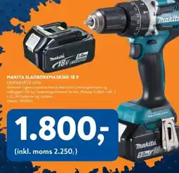 Davidsen MAKITA SLAGBOREMASKINE 18 V tilbud