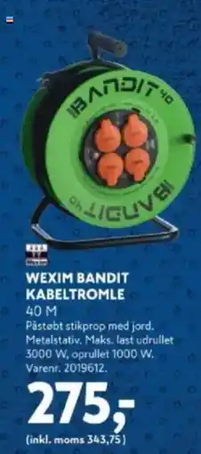 WEXIM BANDIT KABELTROMLE 40 M