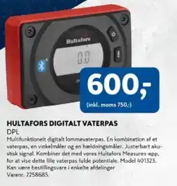 Davidsen HULTAFORS DIGITALT VATERPAS tilbud