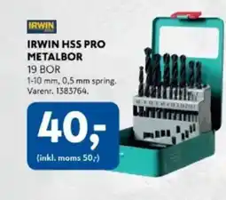 Davidsen IRWIN HSS PRO METALBOR tilbud