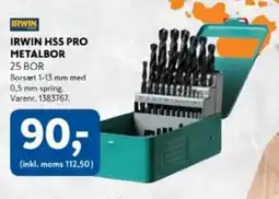 Davidsen IRWIN HSS PRO METALBOR tilbud