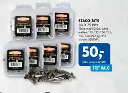 Davidsen STACO-BITS 1/4 X 25 MM tilbud