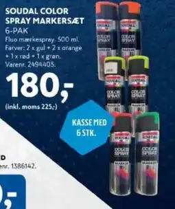 Soudal color spray markersæt