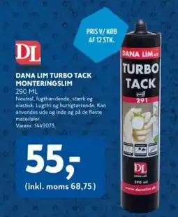 Davidsen Dana lim turbo tack monteringslim tilbud
