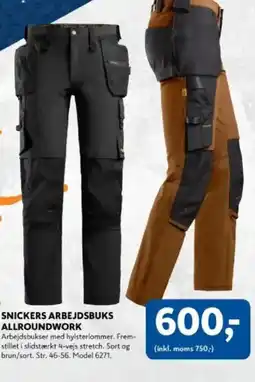 Davidsen SNICKERS ARBEJDSBUKS ALLROUNDWORK tilbud