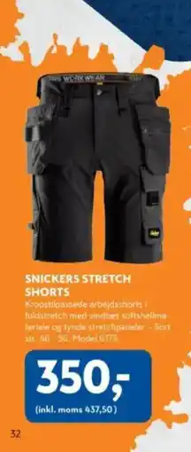 Davidsen SNICKERS STRETCH SHORTS tilbud