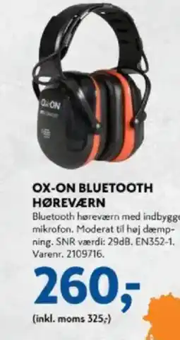 Davidsen OX-ON BLUETOOTH HØREVÆRN tilbud