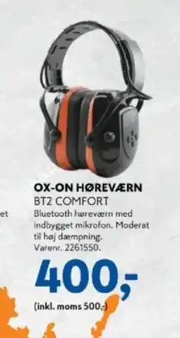 Davidsen OX-ON BLUETOOTH HØREVÆRN tilbud