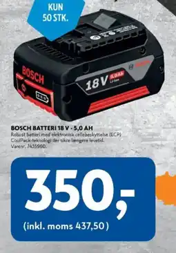 Davidsen BOSCH BATTERI 18 V - 5,0 AH tilbud
