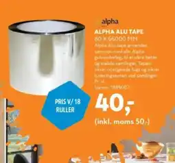 Davidsen ALPHA ALU TAPE tilbud