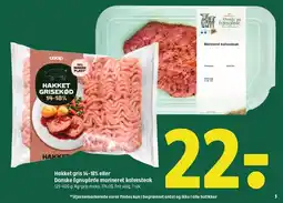 Coop 365 Hakket gris 14-18% eller Danske Egnsgårde marineret kalvesteak tilbud