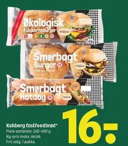 Coop 365 Kohberg fastfoodbrød tilbud