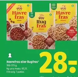 Coop 365 Havrefras eller Rugfras tilbud
