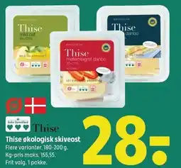 Coop 365 Thise økologisk skiveost tilbud