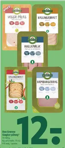 Coop 365 Den Grønne Slagter pålæg tilbud