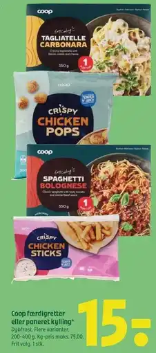 Coop 365 Coop færdigretter eller paneret kylling tilbud