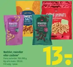 Coop 365 Nødder, mandler eller cashew tilbud